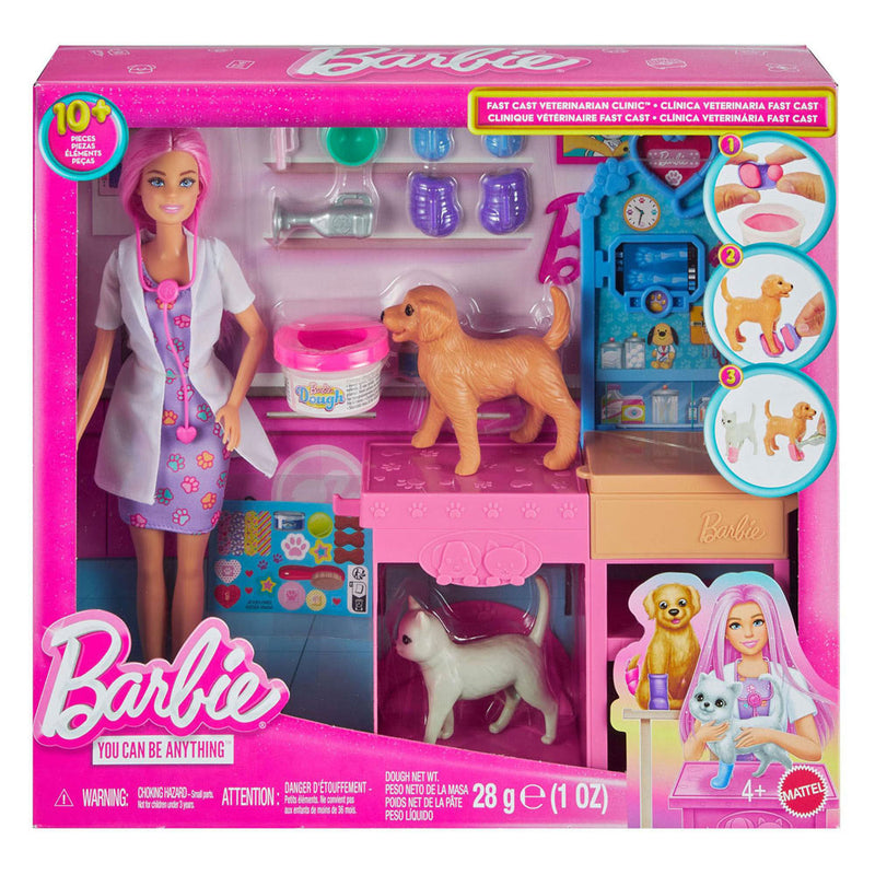 Afbeelding laden in galerijviewer, Barbie dierenarts speelset met diertjes