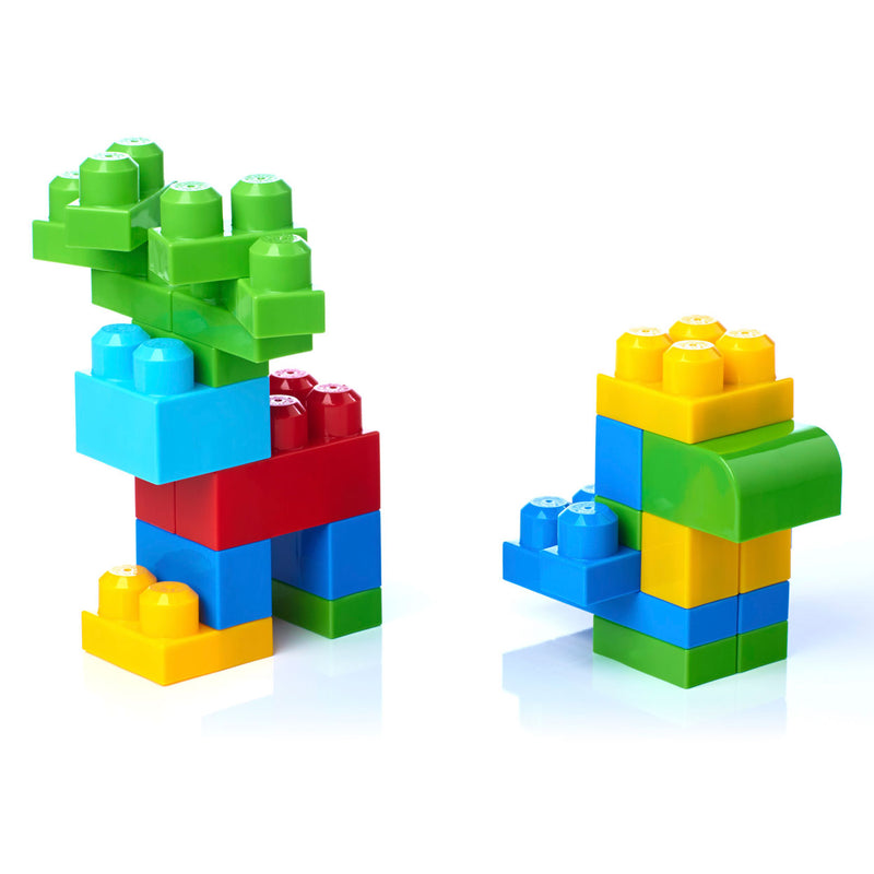 Afbeelding laden in galerijviewer, Mega bloks grote bouwtas - 60 blokken - classic bouwstenen voor 1+ jaar