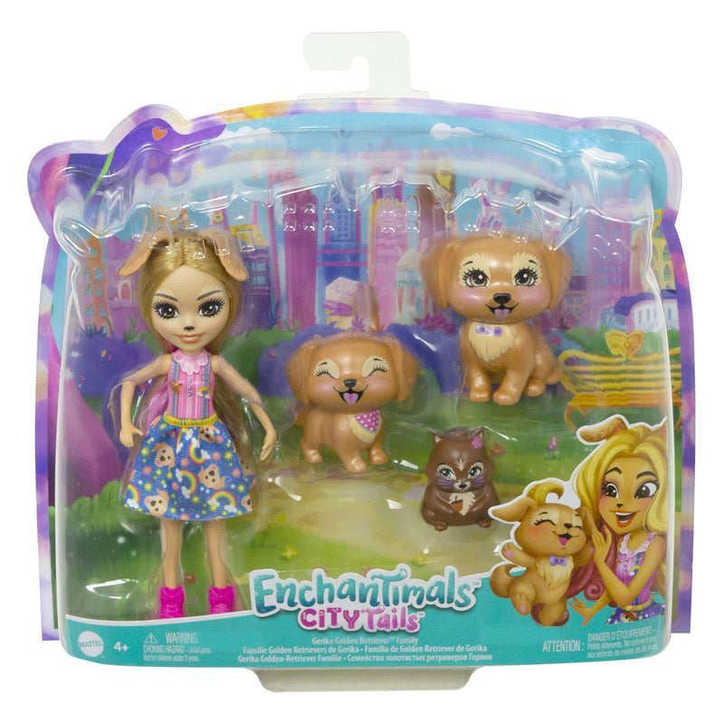 Chargez l'image dans la visionneuse de la galerie, Mattel Enchantimals Gerika Golden Retriever Family