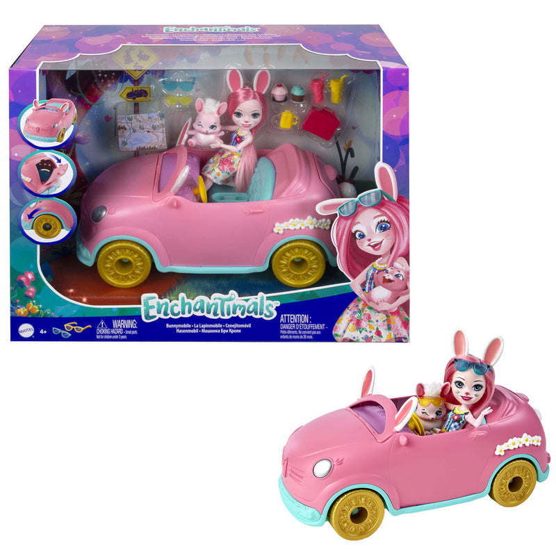 Load image into Gallery viewer, Mattel Enchantimals Konijn met Voertuig