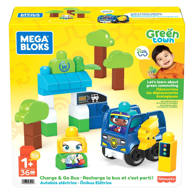 Load image into Gallery viewer, Mega Bloks Green Town Opladen en Rijden maar Bus