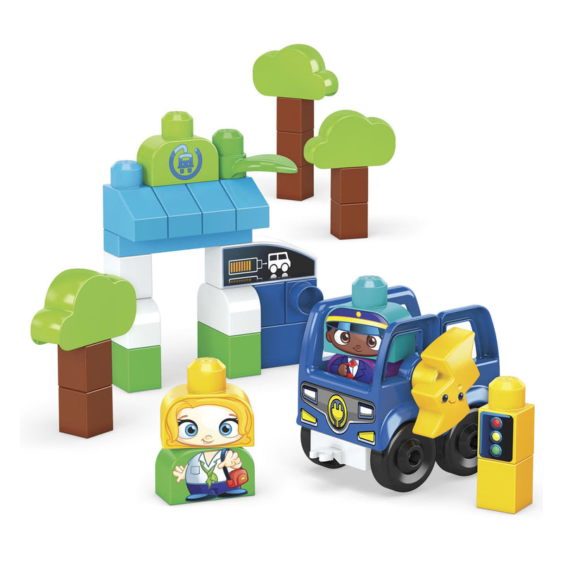 Load image into Gallery viewer, Mega Bloks Green Town Opladen en Rijden maar Bus