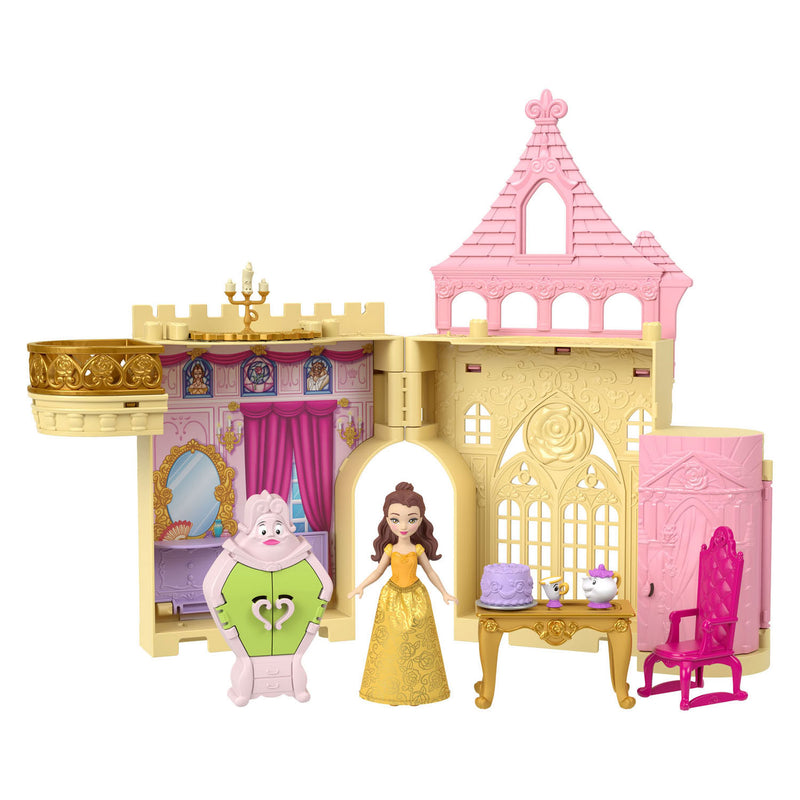 Laden Sie das Bild in Galerie -Viewer, Disney princess belle's kasteel speelset - poppenhuis