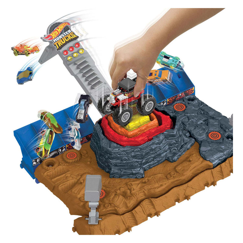 Chargez l'image dans la visionneuse de la galerie, Mattel hot wheels arena smashers main event bone shaker's ultimate crush yard
