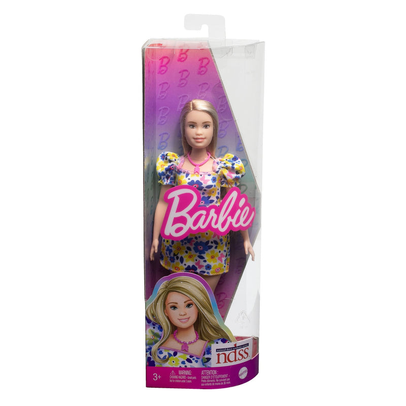 Afbeelding laden in galerijviewer, Barbie fashionistas - bloemenjurk - pop met syndroom van down