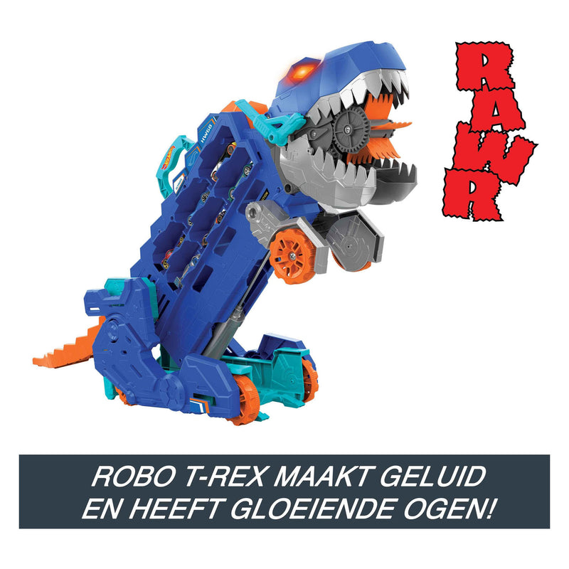 Load image into Gallery viewer, Hot wheels city ultimate t-rex transporter speelset