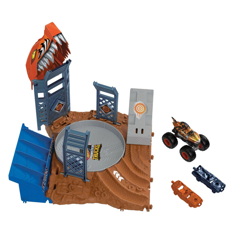 Load image into Gallery viewer, Hot Wheels Monster Trucks Arena Smash Spin-out Speelset