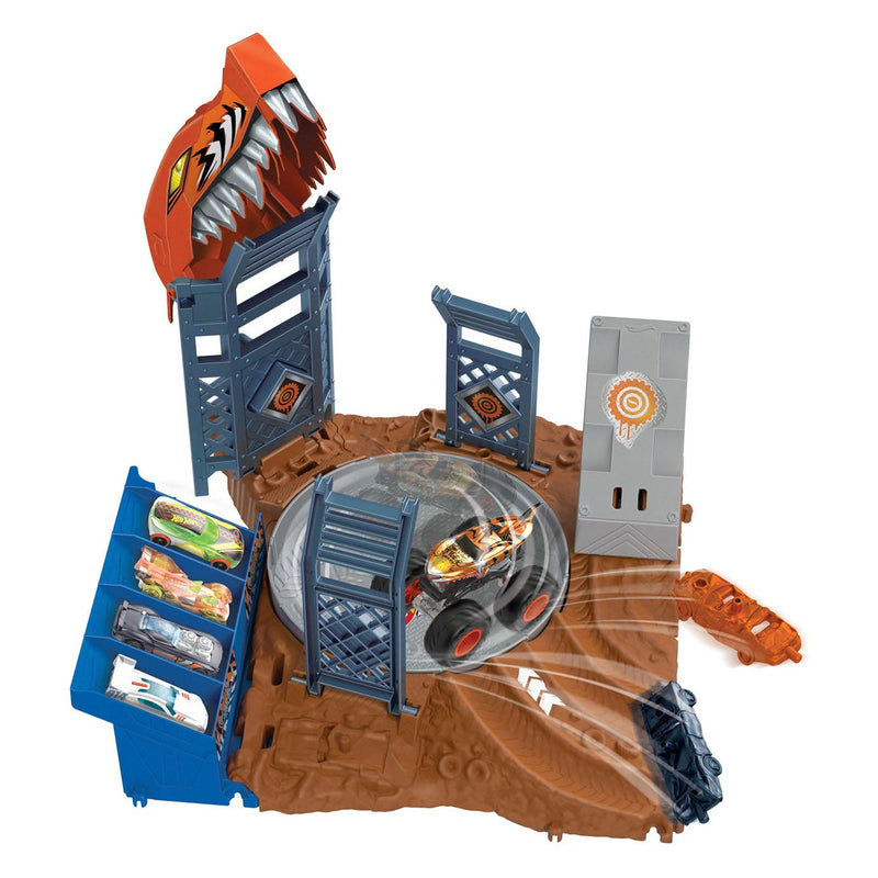 Load image into Gallery viewer, Hot Wheels Monster Trucks Arena Smash Spin-out Speelset