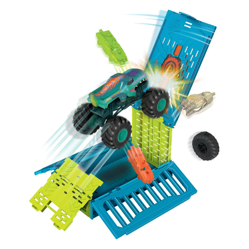 Load image into Gallery viewer, Hot Wheels Monsters Trucks Mega-Wrex Crash Cage 1:24 Speelset