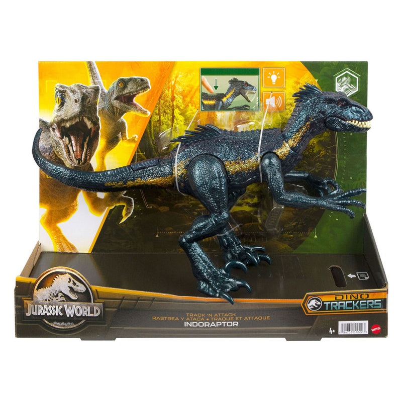 Load image into Gallery viewer, Mattel jurassic world track n attack indorraptor dino speelfiguur