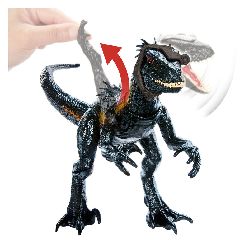 Load image into Gallery viewer, Mattel jurassic world track n attack indorraptor dino speelfiguur