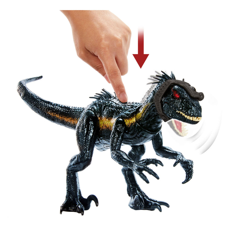 Load image into Gallery viewer, Mattel jurassic world track n attack indorraptor dino speelfiguur