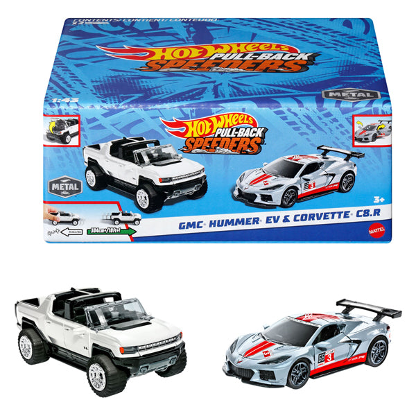 Load image into Gallery viewer, Hot Wheels Pull-back Raceauto's, 2st.