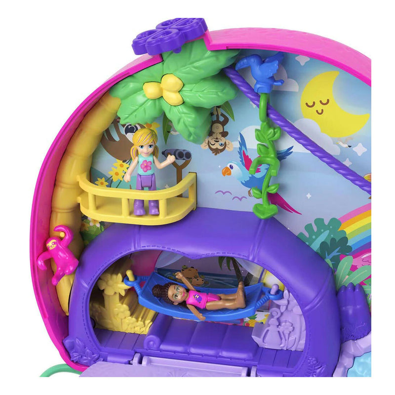 Load image into Gallery viewer, Mattel Polly Pocket Luiaardfamile 2-in-1 compacte speelset