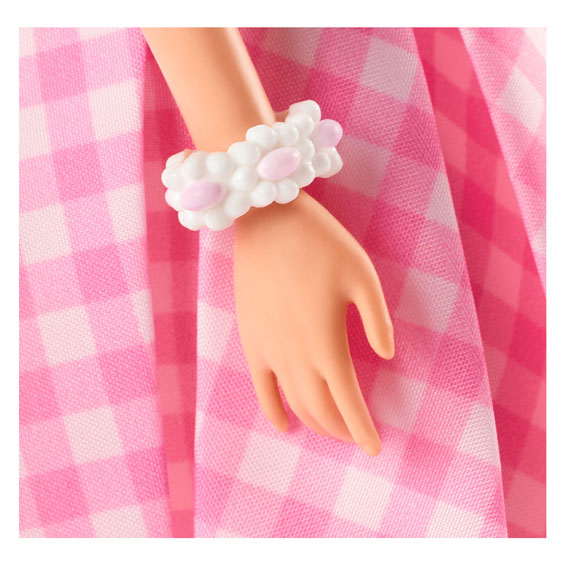 Load image into Gallery viewer, Mattel barbie the movie pink gingham jurk modepop