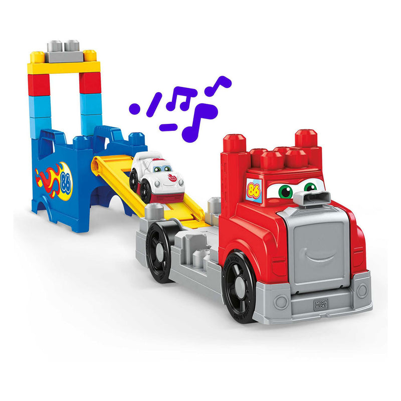 Laden Sie das Bild in Galerie -Viewer, Mattel mega bloks bouw- en racetruck - 16dlg.