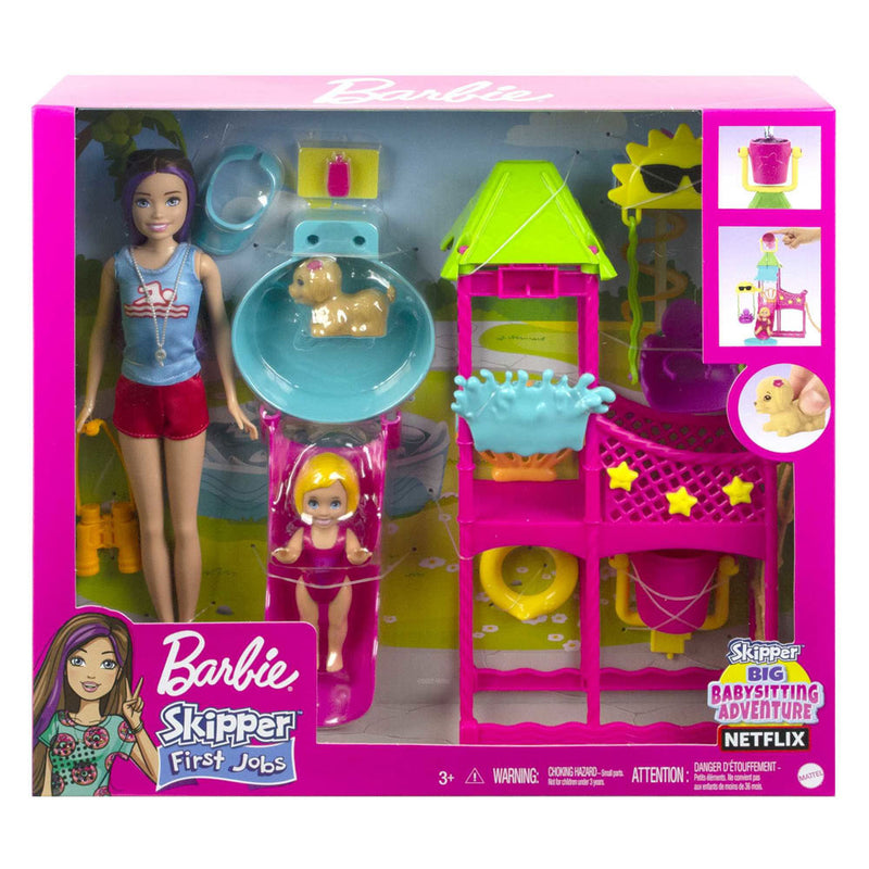 Load image into Gallery viewer, Mattel barbie skipper eerste baantje waterpark