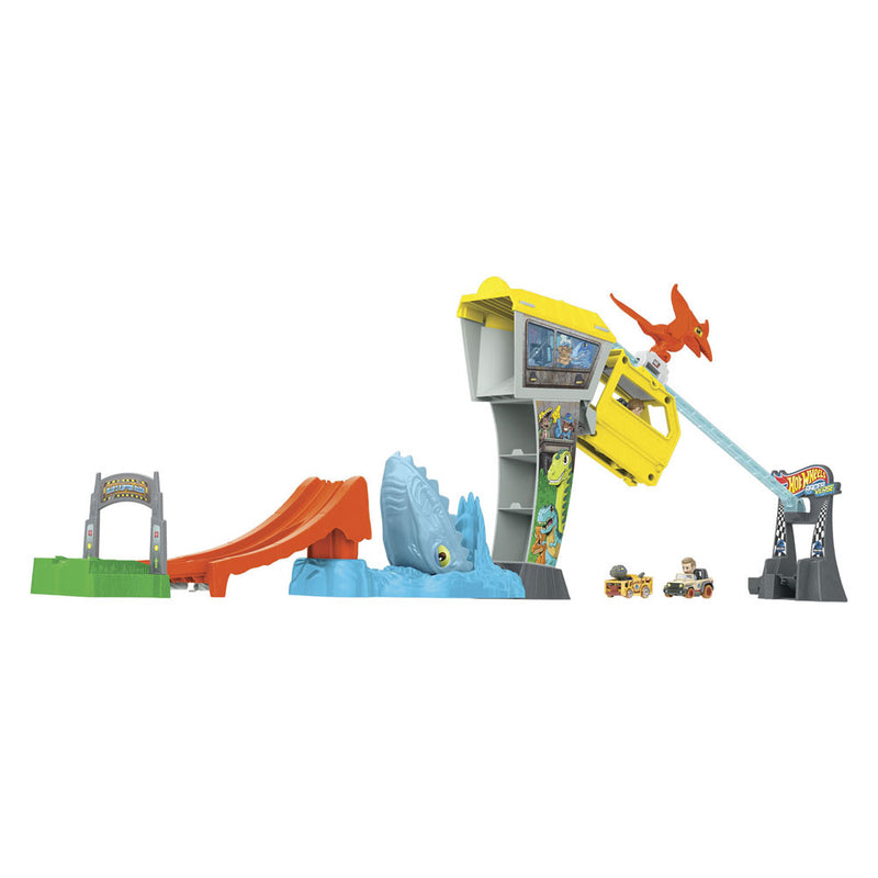 Load image into Gallery viewer, Hot wheels racer verse blue's raptor rush speelset