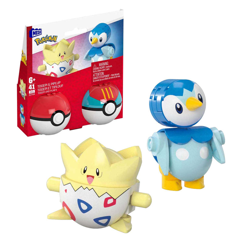 Load image into Gallery viewer, Mattel mega construx pokémon bouwset - piplup en togepi