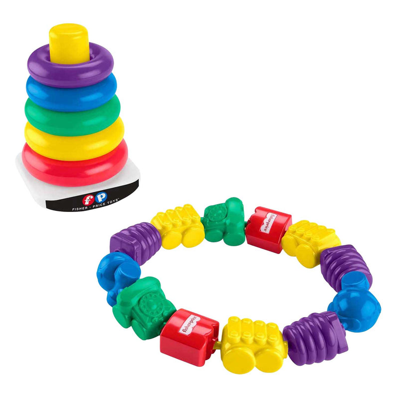 Load image into Gallery viewer, Mattel fisher price stapeltoren en klikkralen