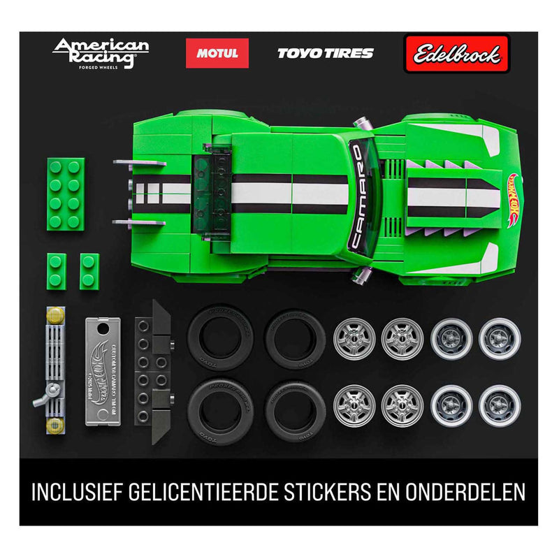 Afbeelding laden in galerijviewer, Mattel brick shop hot wheels speed serie - custom '68 camaro - bouwspeelgoed - 289 onderdelen