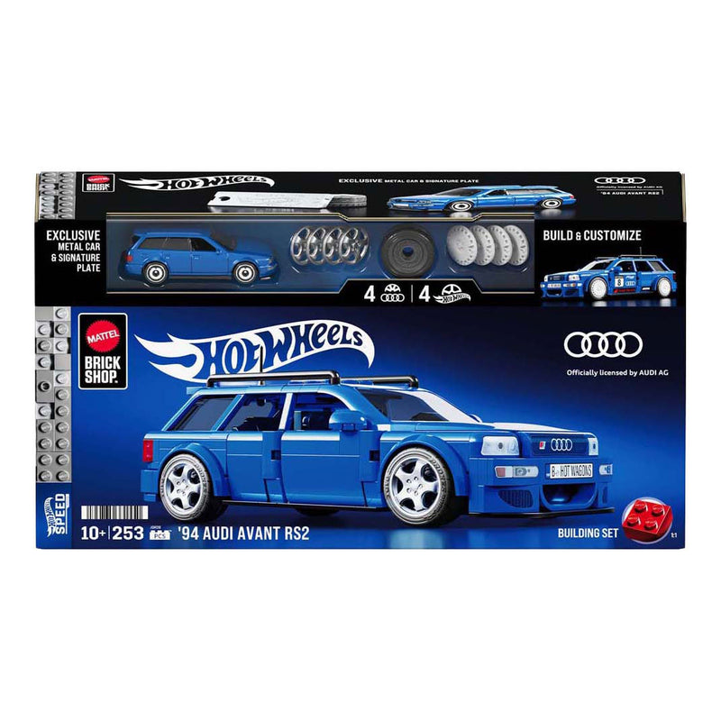 Afbeelding laden in galerijviewer, Mattel brick shop hot wheels speed serie - '94 audi avant rs2 - bouwspeelgoed - 252 onderdelen