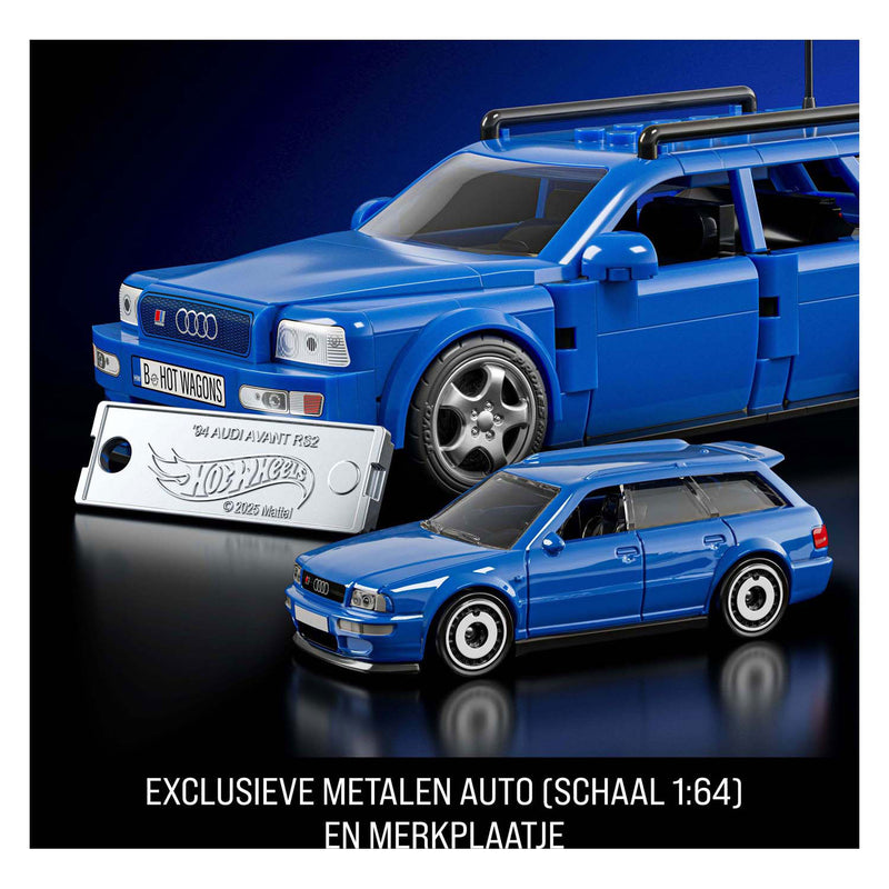 Afbeelding laden in galerijviewer, Mattel brick shop hot wheels speed serie - '94 audi avant rs2 - bouwspeelgoed - 252 onderdelen