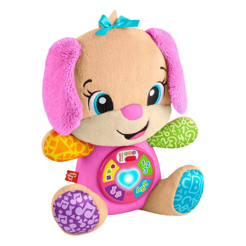 Afbeelding laden in galerijviewer, Fisher-price leerplezier meegroeispeelgoed zusje - roze muzikale knuffel