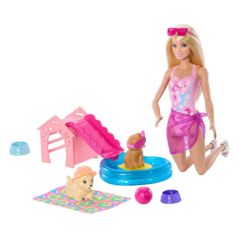 Load image into Gallery viewer, Mattel barbie zwemfeest pop speelset