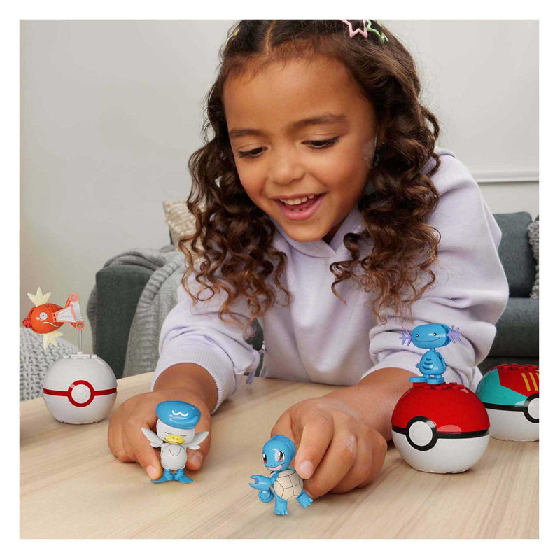 Load image into Gallery viewer, Mattel mega construx pokémon bouwset - magikarp, shellder en quaxly