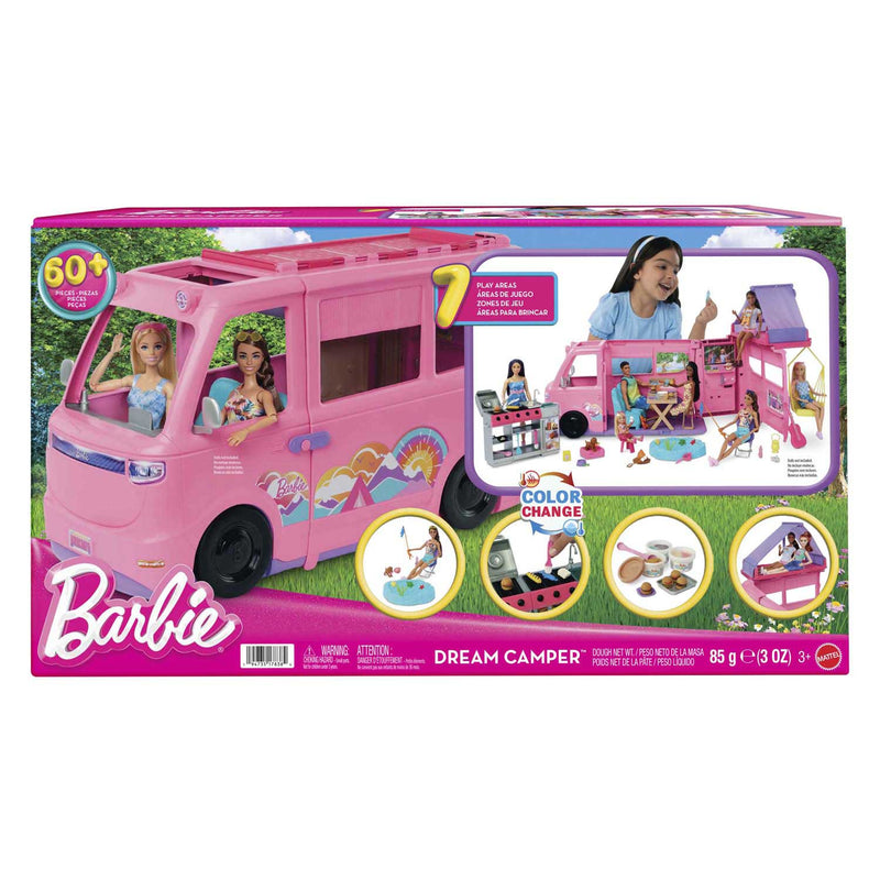 Chargez l'image dans la visionneuse de la galerie, Barbie droomcamper - speelset met daktent, barbecue en meer dan 60 accessoires