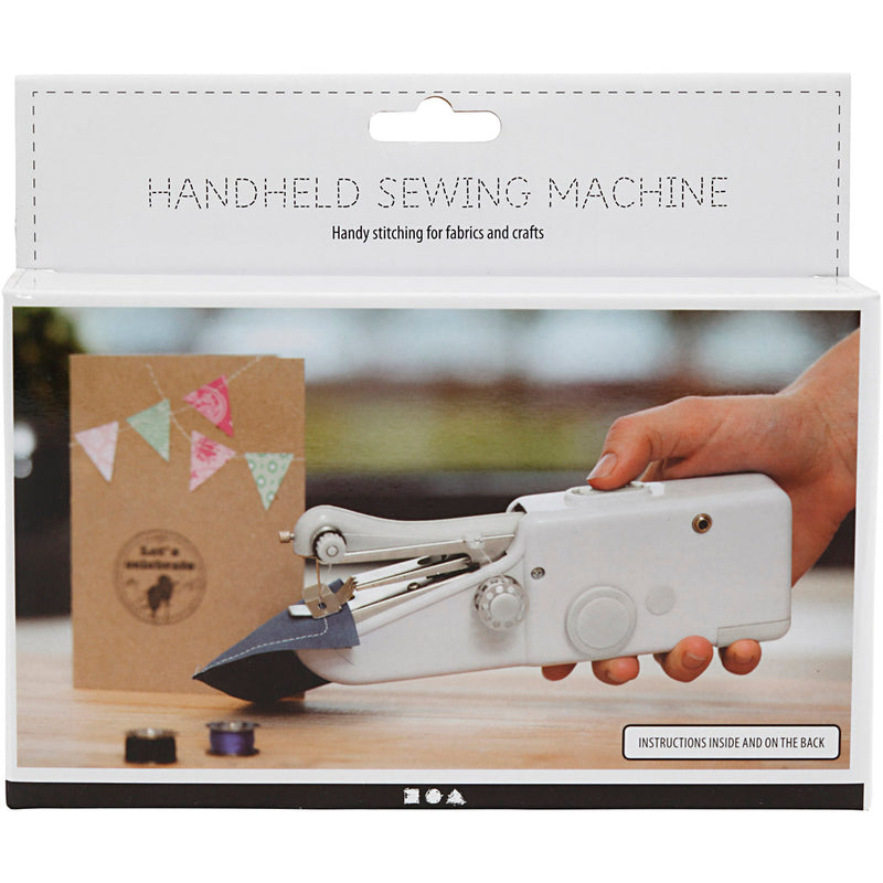 Load image into Gallery viewer, Creativ company https: www.cchobby.nl handnaaimachine-h-6-7-cm-l-20-5-cm-b-3-5-cm-wit-1-stuk