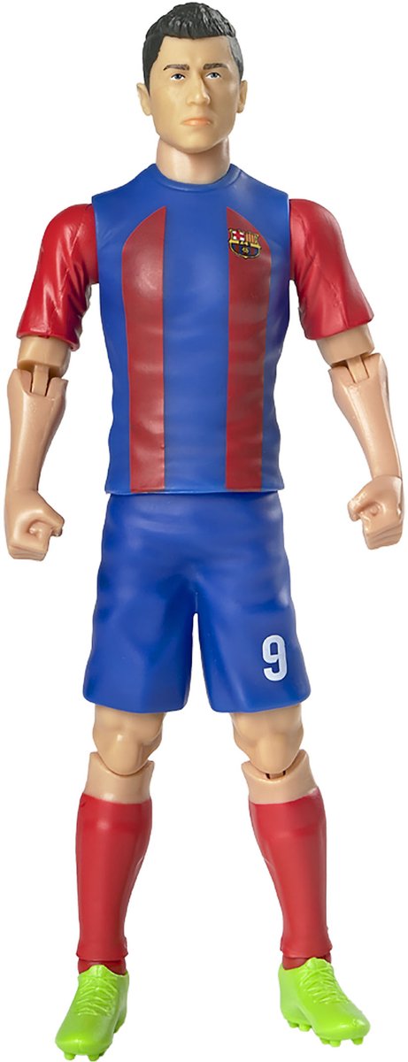 Chargez l'image dans la visionneuse de la galerie, Van der meulen voetbalfiguur fc barcelona robert lewandowski, 20cm