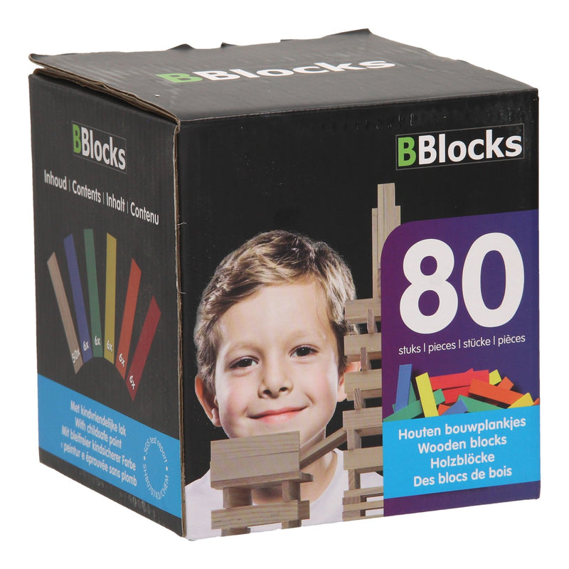 Load image into Gallery viewer, Bblocks bouwplankjes kleur, 80dlg.
