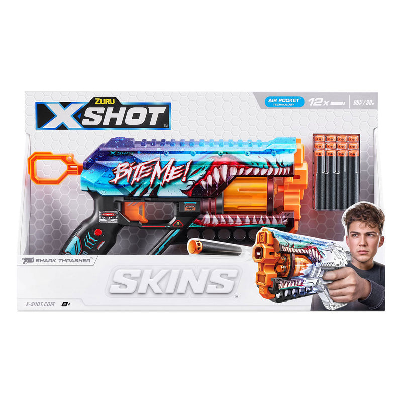 Load image into Gallery viewer, Zuru x-shot skins griefer met 12 darts