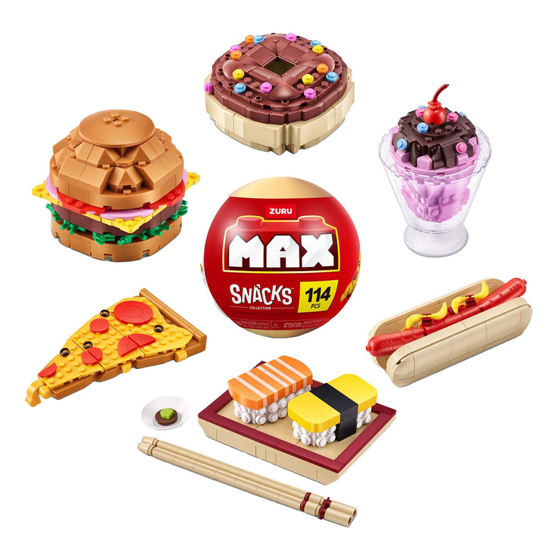 ギャラリービューアに画像をロードする, Zuru max premium snack capsule - bouwspeelset in verrassingsbal