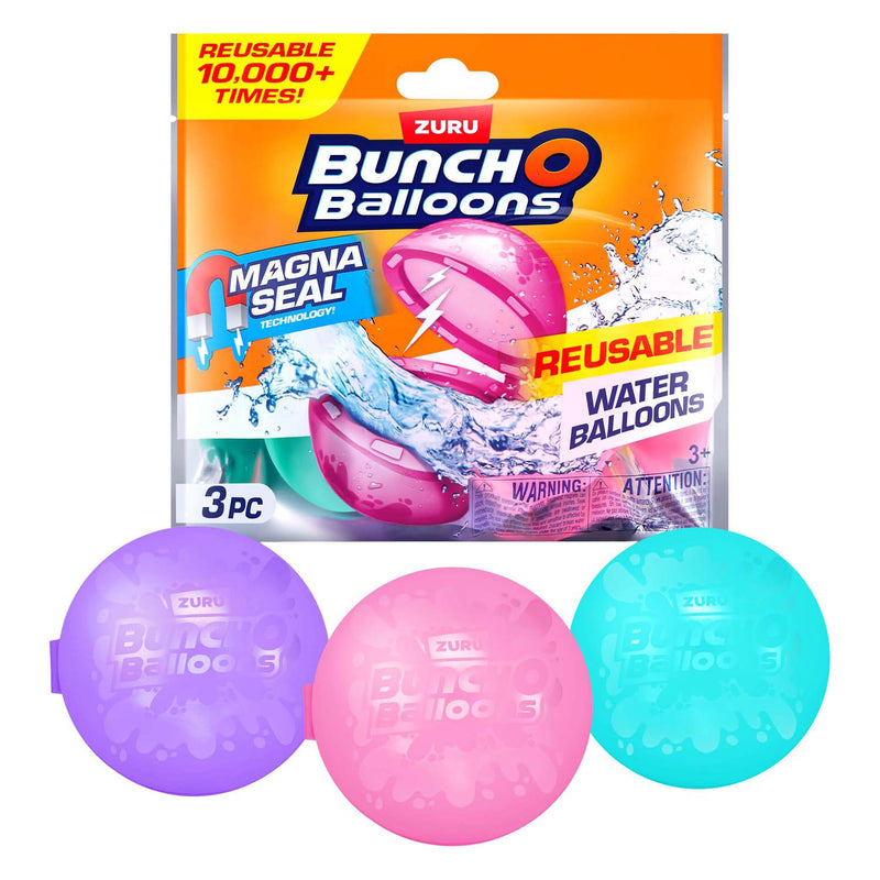 Afbeelding laden in galerijviewer, Zuru waterballonnen herbruikbaar magnetisch 3-pack zomerplezier.
