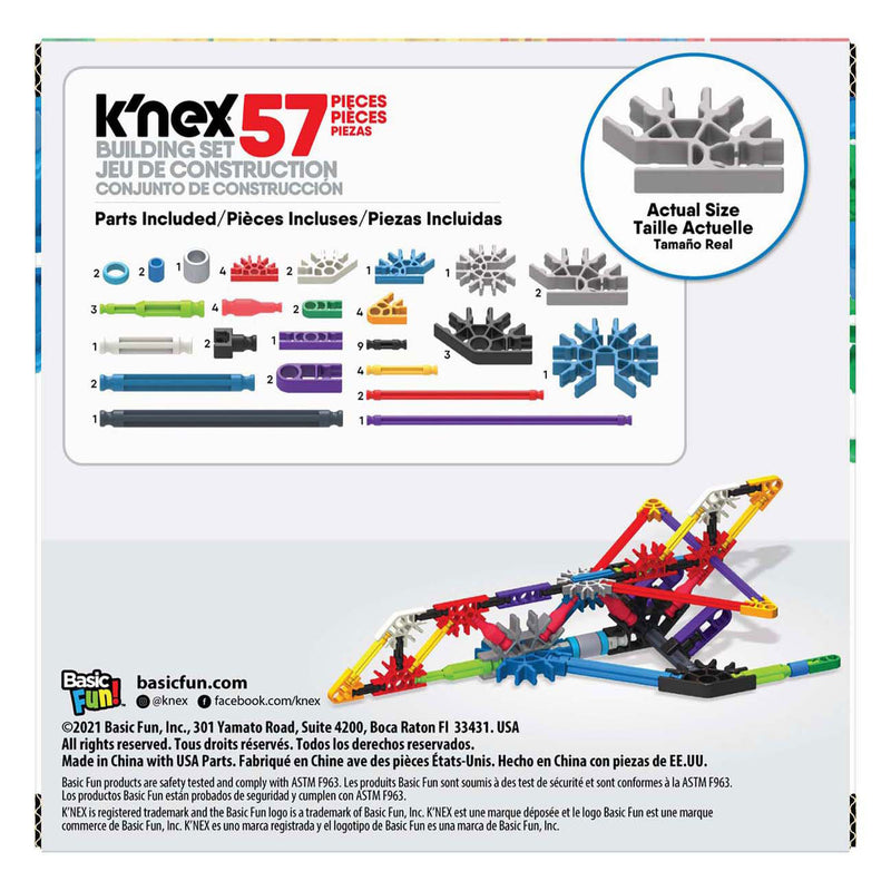 Afbeelding laden in galerijviewer, Cilgro k'nex bouwset - jumbo jet, 57dlg.