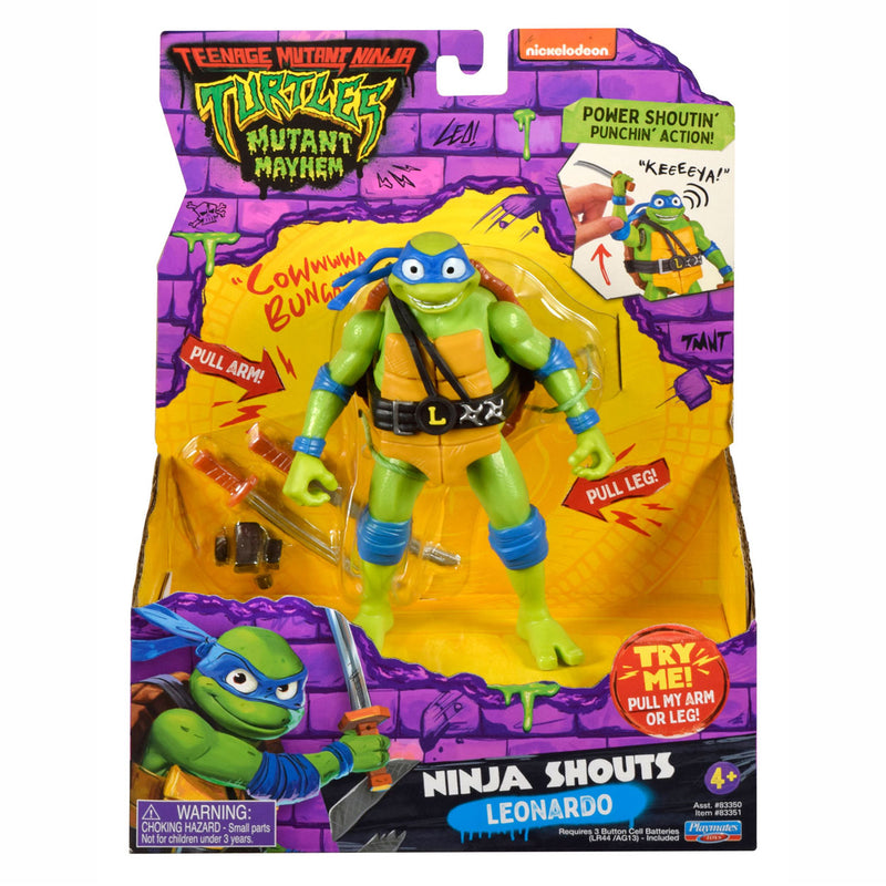 Load image into Gallery viewer, Boti teenage mutant ninja turtles ninja shouts speelfiguur - leonardo