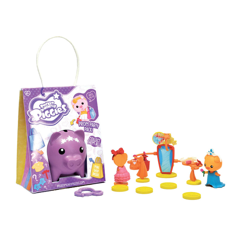 Load image into Gallery viewer, Boti pockey money piggies speelfiguur met spaarpot - prom party pack