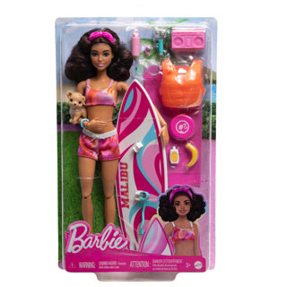 Laden Sie das Bild in Galerie -Viewer, Barbie beach pop met surfplank