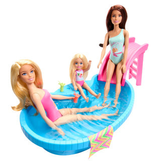 Laden Sie das Bild in Galerie -Viewer, Barbie zwembad met pop