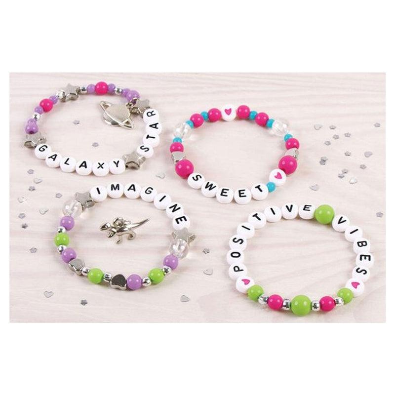 Chargez l'image dans la visionneuse de la galerie, Make it real - diy blokletter sieradenset - maak 4 unieke armbanden met letters