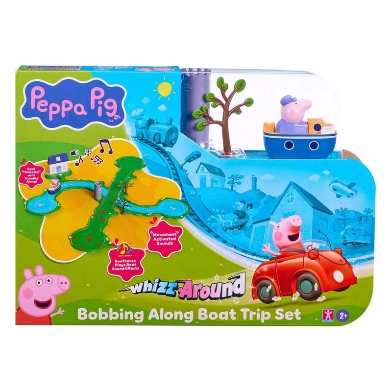 Chargez l'image dans la visionneuse de la galerie, Gear2play peppa pig whizz around - dobberende boottocht speelset - modulaire rijbaan voor whizz around voertuigen
