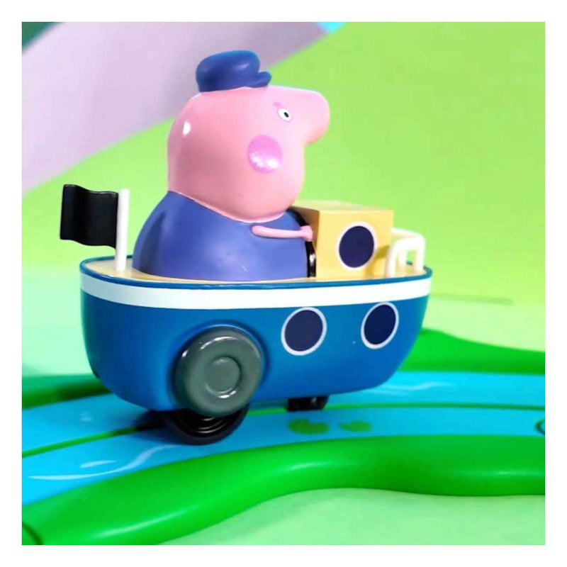 Chargez l'image dans la visionneuse de la galerie, Gear2play peppa pig whizz around - dobberende boottocht speelset - modulaire rijbaan voor whizz around voertuigen