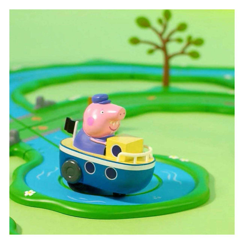 Chargez l'image dans la visionneuse de la galerie, Gear2play peppa pig whizz around - dobberende boottocht speelset - modulaire rijbaan voor whizz around voertuigen