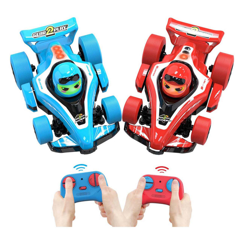 Afbeelding laden in galerijviewer, Gear2play rc neon bumper cars pro duoset - rc formule 1 battle cars - ga een botsduel aan!