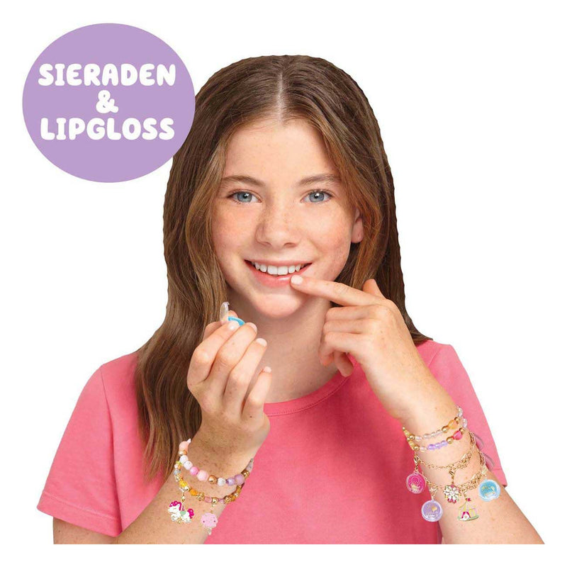 Afbeelding laden in galerijviewer, Spectron lipgloss armbanden set knutselen sieraden creatief speelgoed.