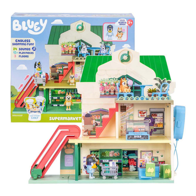 Afbeelding laden in galerijviewer, Moose toys bluey lets play chef - supermarkt speelset