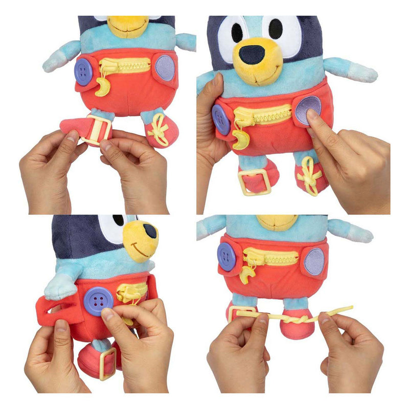 Afbeelding laden in galerijviewer, Moose toys baby bluey dress and play pluchen knuffel